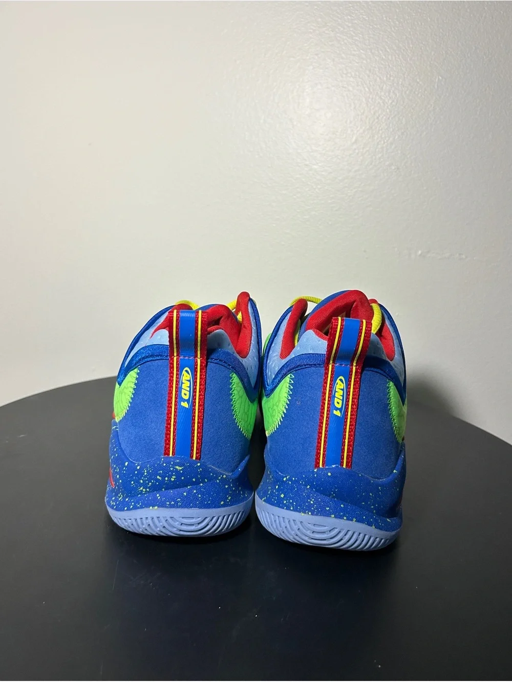AND1 Delta TPR Basketball Shoes Green Gecko Neon Multicolor - NWT Men's 9